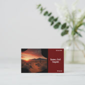Fotografie Landschap Zonsondergang Visitekaartje (Staand voorkant)