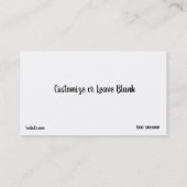 Fotografie Landschap Zonsondergang Visitekaartje (Achterkant)