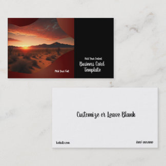 Fotografie Landschap Zonsondergang Visitekaartje