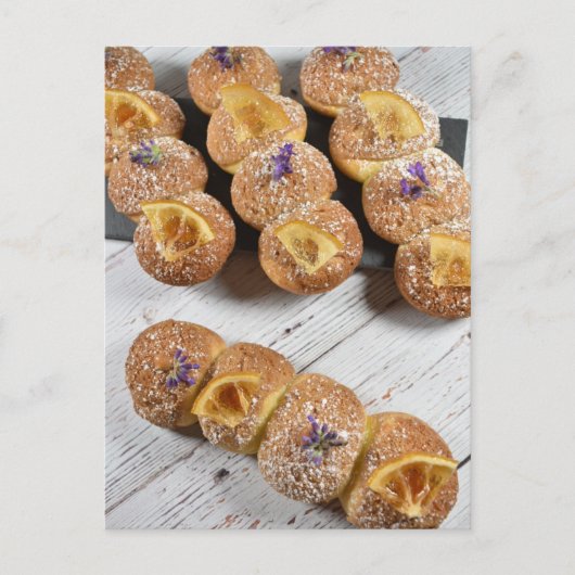 Fotografie Lemon Lavender Eclairs Briefkaart (Voorkant)