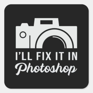 Fotografie Lens camera Funny Gift Vierkante Sticker