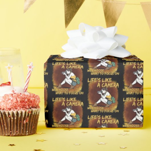 Fotografie - Leven als een camera fotograaf Cadeaupapier (Verjaardagsfeest)