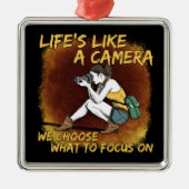 Fotografie - Leven als een camera fotograaf Metalen Ornament (Voorkant)