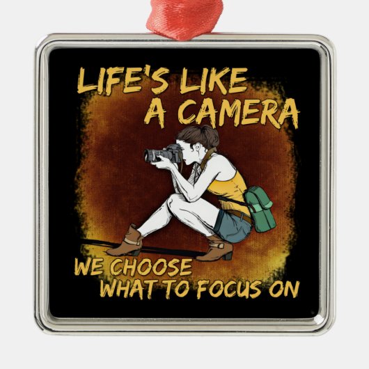 Fotografie - Leven als een camera fotograaf Metalen Ornament (Voorkant)