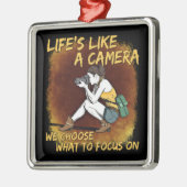 Fotografie - Leven als een camera fotograaf Metalen Ornament (Links)