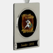 Fotografie - Leven als een camera fotograaf Verzilverd Banner Ornament (Rechts)