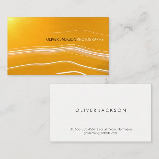 Fotografie | Licht Flits Visitekaartje (Voorkant / Achterkant)