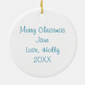 Fotografie Liefhebbers Camera en Bloemen Keramisch Ornament (Achterkant)