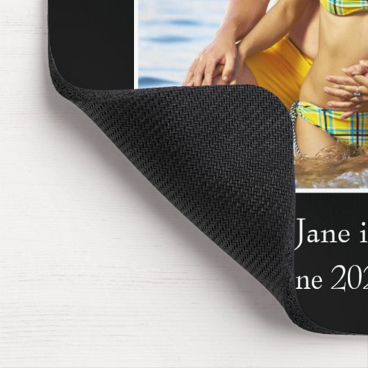 Fotografie-Lijst, aangepaste foto - aangepast Muismat (Hoek)