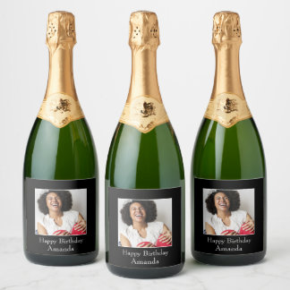 Fotografie-Lijst, aangepaste foto - aangepast Sparkling Wijnetiket