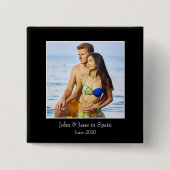 Fotografie-Lijst, aangepaste foto - aangepast Vierkante Button 5,1 Cm (Voorkant)