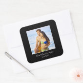 Fotografie-Lijst, aangepaste foto - aangepast Vierkante Sticker (Envelop)