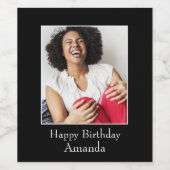 Fotografie-Lijst, aangepaste foto - aangepast Wijn Etiket (Enkel label)