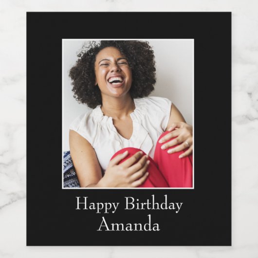 Fotografie-Lijst, aangepaste foto - aangepast Wijn Etiket (Enkel label)