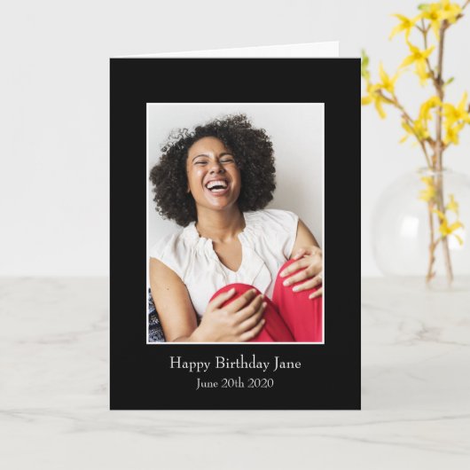 Fotografie-Lijst, aangepaste foto - op maat Kaart (Gele Bloem)