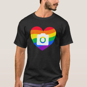 Fotografie Lover, fotograaf Gift, regenboogvlam T-shirt