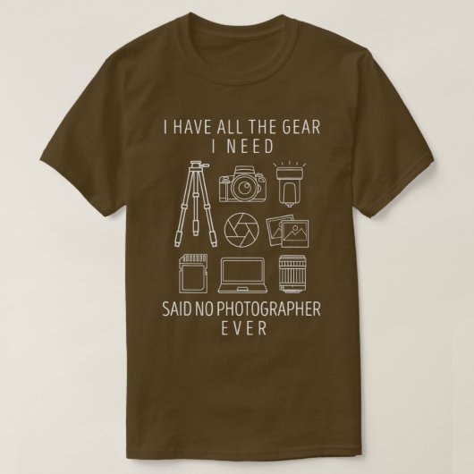 Fotografie Lover Gift Funny Camera Fotograaf T-shirt (Design voorkant)