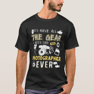 Fotografie Lover Gift Tee Shirt Grappige Camera Fo