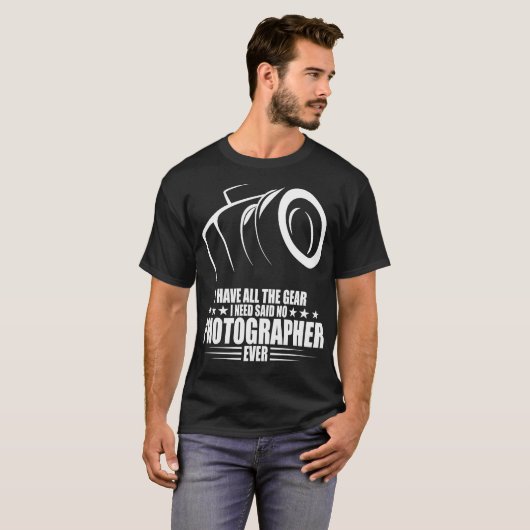 Fotografie Lover Shirt Camera (Voorkant volledig)