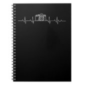 Fotografie met camera, hartslag Fotografen Notitieboek (Voorkant)