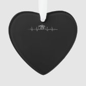 Fotografie met camera, hartslag Fotografen Ornament (voorkant)