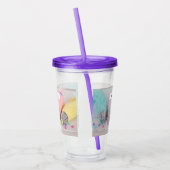 Fotografie met gekleurde afsluiter acryl drinkbeker (Links)