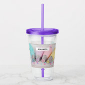 Fotografie met gekleurde afsluiter acryl drinkbeker (Voorkant)