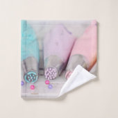 Fotografie met gekleurde afsluiter bad handdoek (Wasdoekje)