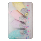 Fotografie met gekleurde afsluiter badmat (Voorkant Verticaal)