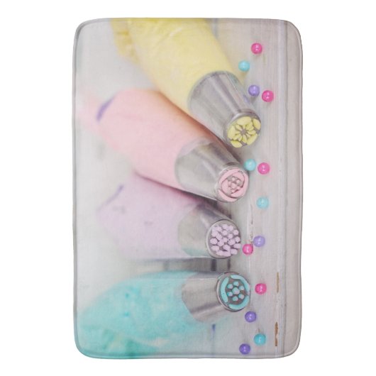 Fotografie met gekleurde afsluiter badmat (Voorkant Verticaal)