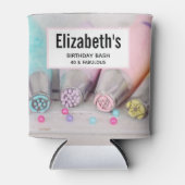 Fotografie met gekleurde afsluiter blikjeskoeler (Voorkant)