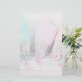 Fotografie met gekleurde afsluiter briefpapier (Staand voorkant)