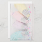 Fotografie met gekleurde afsluiter briefpapier (Voorkant / Achterkant)