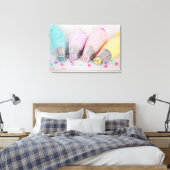 Fotografie met gekleurde afsluiter canvas afdruk (Insitu (Slaapkamer))