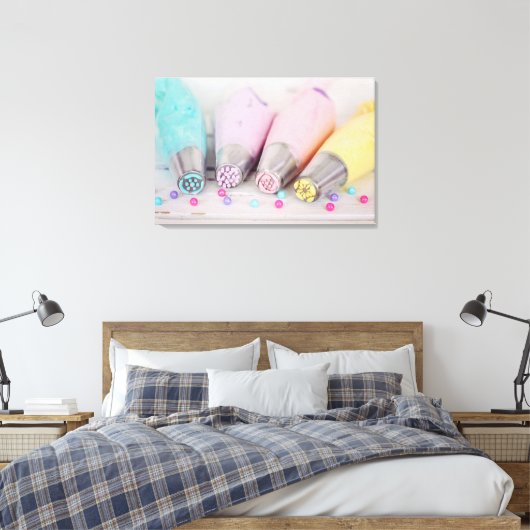 Fotografie met gekleurde afsluiter canvas afdruk (Insitu (Slaapkamer))