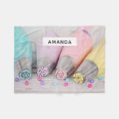 Fotografie met gekleurde afsluiter fleece deken (Voorkant (Horizontaal))