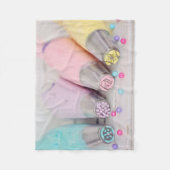 Fotografie met gekleurde afsluiter fleece deken (Voorkant)