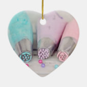 Fotografie met gekleurde afsluiter keramisch ornament (Achterkant)