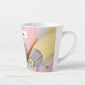 Fotografie met gekleurde afsluiter latte mok (Rechts)