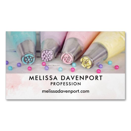 Fotografie met gekleurde afsluiter magnetisch visitekaartje (Voorkant)