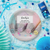 Fotografie met gekleurde afsluiter papieren bordje (Feest)