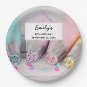 Fotografie met gekleurde afsluiter papieren bordje (Voorkant)