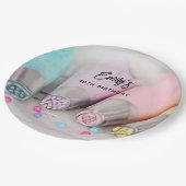 Fotografie met gekleurde afsluiter papieren bordje (Gekanteld)