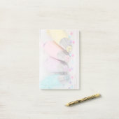 Fotografie met gekleurde afsluiter post-it® notes (Op bureau)