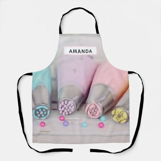 Fotografie met gekleurde afsluiter schort (Voorkant)