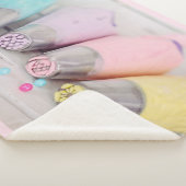 Fotografie met gekleurde afsluiter sherpa deken (3/4)