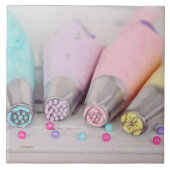 Fotografie met gekleurde afsluiter tegeltje (Voorkant)