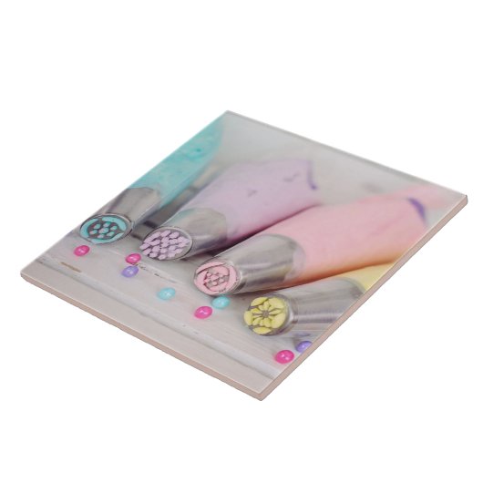 Fotografie met gekleurde afsluiter tegeltje (Zijkant)