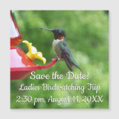 Fotografie met ruby-Throated Hummingbird (Voorkant)