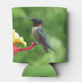 Fotografie met ruby-Throated Hummingbird Blikjeskoeler (Achterkant)